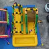 Resbaladilla Inflable Grande para Exteriores, Resbaladilla Engrosada y Resistente al Desgaste para Parque Infantil, Equipo de Diversión Plegable Portátil