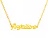 Collar corto de oro de imitación inglés simple de estilo coreano con letras para mujer, cadena de clavícula, conjunto de collar de oro arena de Vietnam