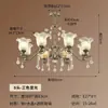 Lustre de sala de estar de luxo leve estilo francês, luminária de cristal estilo americano, luminária de sala de jantar minimalista retrô estilo europeu, luminária de quarto principal estilo japonês mid-century