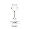 Venta directa del fabricante: Decantador de Cristal, Copa de Gran Capacidad, Copa de Vino Tinto, Alto Valor Estético, Decantador en Forma de U con Esmalte Rosa