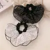 Saia de Chiffon Plissada com Bolinhas Super Fada, Elástico de Cabelo Elegante para Rabo de Cavalo, Faixa de Cabeça Estilo Ballet, Novo Acessório de Cabeça