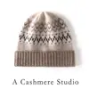 Novedad Otoño e Invierno Atmósfera Retro Jacquard Nórdico Cálido Sombrero Cúpula Lana Tejida Gorro Frío Mujer Sombrero de Cachemira