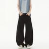 Jeans Neutros Scimitar de Albaricoque de Anyang Verano 2025 Nuevos Pantalones Anchos Holgados Tipo Hoz Transfronterizos