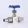 Válvula de Acero Inoxidable Válvula de Aguja Soldada J23W-160P Resistente a Alta Presión Válvula de Aguja para Instrumentación Dn6 10 15