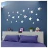 Adesivos de Parede Espelhados Autoadesivos Acrílicos HD Estrela Arte Espelho Adesivos Quarto Sala de Estar Artísticos Adesivos Decorativos