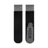 Calcetines de Yoga para Mujer Calcetines Deportivos para Correr de Media Pantorrilla Antideslizantes Bloque de Color Canalé Doble para Gimnasio en Casa Entrenamiento Cuerda para Saltar Calcetines de Piso