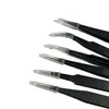 Pinzas Digitales de Acero Inoxidable Herramientas Antiestáticas Recogida de Cabello de Nido de Pájaro Pinzas Digitales Punta de Alta Precisión para Reparación de Injerto de Pestañas