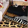 Alfombra de Animales Americanos con Patrón de Costura Transfronterizo para Hogar, Dormitorio, Sala de Estar, Hotel, Mesa de Café, Cama Completa, Alfombra Retro