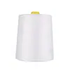 Rollo Grande 1.0kg Blanco y Negro 402 Hilo para Coser, Alta Solidez, Hilo Plano para Coser, Hilo para Overlock, Alta Resistencia a la Tracción para Máquinas de Coser