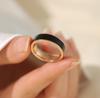 Anillo de Dedo Índice de Moda en Cerámica Negra 2026 para Hombres y Mujeres, Moderno y Único, Estilo Exagerado de Celebridad de Internet, Versión Coreana, Lujo Ligero, Sensación de Alta Gama, Acero de Titanio, No se Desvanece