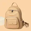 Cross2026 Outono Novo Mochila Feminina Alta Aparência Casual Versátil Estilo Coreano Estudante do Ensino Médio Grande Capacidade Mochila Dupla