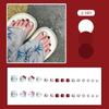 J81-120 uñas de los pies color sólido diamante de imitación para chicas calientes elegantes nacarado usando láminas de uñas láminas de uñas postizas terminadas al por mayor