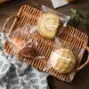 Bolsa de embalaje para pan tostado bolsa para bagellas dona bolsa autoadhesiva horneado artesanal snack alimento embalaje bolsa independiente