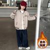 Abrigo para Niñas Otoño e Invierno 2026 Estilo Nuevo Chaqueta de Béisbol Acolchada Espesa de Lana para Niñas Mayores Chaqueta de Algodón de Invierno
