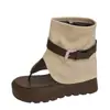 Sandalias de Plataforma Cortas para Mujer con Aumento Oculto de Altura, Nuevo Estilo Primavera/Verano 2026, Sandalias de Tira Gruesa para Mujeres Bajitas
