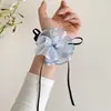 Lazo de Flor Fresco y Sencillo para el Cabello para Mujer 2025 Nuevo Estilo Mori Dulce Cuerda para el Cabello Accesorio Versátil Elegante para el Cabello