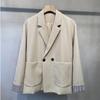 Traje de moda de estilo coreano 2024, chaqueta holgada estilo Harajuku para hombre, traje informal a juego para primavera y otoño para jóvenes