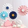 Bolo de girassol para festa cartão de aniversário em origami suprimentos de estética para confeitaria bandeira de origami plug-in de sobremesa de aniversário