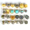Estilo étnico retro hilo dorado y plateado cuentas Duobao Wen barril de juego cuentas plata antigua nube trasera diy accesorios de joyería estilo nacional