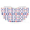 Capa Roja y Azul Hecha a Medida de Fábrica para el Día de la Independencia Europeo y Americano con Estrellas Impresas, Capa Infantil con Cordón y Capucha