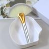 Brocha de Maquillaje Individual Oro Champán Brocha Grande en Forma de Abanico Brocha para Polvo Residual Herramientas de Maquillaje Set de Nylon Herramientas de Belleza
