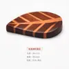 Soporte de Palillos de Madera Estilo Japonés Hoja Mancuerna Lingote Soporte de Palillos Nanmu Soporte de Palillos y Cuchara Almohada para Palillos