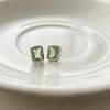 Pendientes de diamantes cuadrados de uva verde 2022, nuevos pendientes de moda con personalidad, pendientes de marea con diseño de nicho femenino, pendientes de viento frío