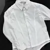 Camisa Larga de Manga Larga con Bordado Negro y Empalme de Flor Eterna para Hombre, Marca de Tendencia de Primavera, Diseño de Autor, Camisa de Moda