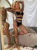 Conjunto de una pieza de malla sexy hueco de alta elasticidad para mujer transfronterizo