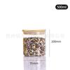Frasco de Almacenamiento Cilíndrico de Bambú con Tapa, Diámetro 95mm, Botella de Vidrio de Alto Borosilicato, Almacenamiento de Cocina, Recipiente Transparente para Té