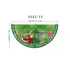 Bandera colgante de Navidad nueva transfronteriza de Amazon Bandera semicircular Bandera en forma de abanico Bandera de forma especial Decoración de barandilla para fiesta de Halloween