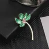 Nuevo y exquisito broche de loto tridimensional de aleación y esmalte, pasadores de joyería de moda con temperamento para trajes y cárdigans de dama