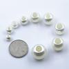 8-25mm Plástico ABS Furo Grande Imitação Pérola Destaque Contas DIY Feito à Mão Material Trançado Cadarço Bolsa Acessórios Contas