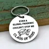 Regalos Pequeños Transfronterizos Grabado de Llave de Coche Llavero de Acero Inoxidable Insignia Militar Inspiradora Láser Colgante para el Hogar Colgante para Bolsa