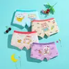 Ropa interior nueva de algodón puro para niñas, calzoncillos tipo bóxer cómodos y transpirables para niñas, calzones de cuatro esquinas para niñas pequeñas, distribución transfronteriza