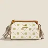 Bolsa Feminina 2024 Nova Mãe de Meia-Idade Toque de Luxo Bolsa de Mão Feminina Bolsa de Ombro Transversal Presbiópica Bolsa Quadrada Pequena