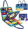 Tablero de actividades transfronterizo nuevo, fieltro para niños, bolso de aprendizaje para vestirse, juguete de educación temprana Montessori para niños, tablero de actividades