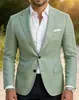Nueva Chaqueta de Traje a Cuadros de Fila Única con Dos Botones de Comercio Exterior Transfronterizo para Hombre, Parte Superior de Traje Casual Ajustada para Hombre