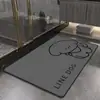 Tapete de Chão Absorvente para Banheiro Transfronteiriço Tapete de Banheiro de Lama Diatomácea Resistente a Manchas e Fácil de Cuidar Tapete Antiderrapante Tapete para Pés de Banheiro