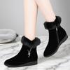 Botas de Nieve para Mujer en Invierno Botas de Algodón Engrosadas Flats Zapatos de Felpa para Mujer Talla Extra Mamá Zapatos de Algodón Botines Cálidos Venta al por Mayor