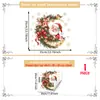 Festival de Navidad Múltiples Estilos Papá Noel Reno Pegatinas para Ventana Vidrio de Escaparate Puerta de Cristal Decoración Pegatinas Electrostáticas para Vidrio