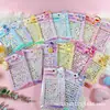FDF88-003 Pegatina Luminosa para Uñas Anaglifo 48 en Caja Uñas Estereoscópicas para Disfraz de Niños Pegatina para Uñas Anaglifo