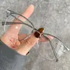 Gafas de Montura Media para Hombre, Luz Azul Anti-Azul, Aptas para Miopía, Se Pueden Personalizar con Graduación, Monturas Ópticas de Estilo Estudiante Moderno, Gafas Anti-Azul para Hombre