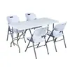 Mesa plegable soplada, mesa plegable portátil multifuncional simple de plástico para exteriores para puestos, uso doméstico, mercados nocturnos y exposiciones