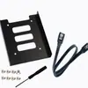 Caja de Host de Computadora Soporte para Disco Duro de Escritorio 2.5 SATA con Cable de Datos 3.0 y Destornillador Phillips