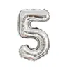Globos de Aluminio con Números Grandes Versión Americana de 40 pulgadas para Decoración de Fiesta de Cumpleaños Globos de Aluminio con Números