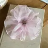 Goma para el pelo de malla perlada suave estilo coreano Nuevo accesorio para el pelo de color liso simple Primavera/Verano Lazo para el pelo de la misma serie Mona