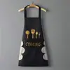 Delantal Impermeable y a Prueba de Aceite para Cocina Casera para Mujeres, Moda Nuevo Estilo Ropa de Trabajo para Adultos, Delantal Unisex de Dibujos Animados
