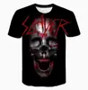 Amazon calavera de terror 2025 comercio exterior transfronterizo camiseta de manga corta para hombre impresión digital 3D manga corta caliente