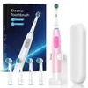 Escova de Dentes Elétrica Adulto Modelo a Pilha Seca À Prova d'Água DuPont Várias Cores Disponíveis Venda por Atacado de Fábrica Personalizado Comércio Exterior Mais Vendido